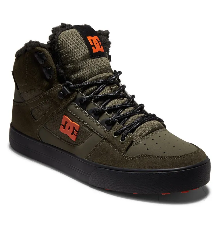 DC Shoes Pure High WNT dusty olive/orange (ADYS400047-DOO)