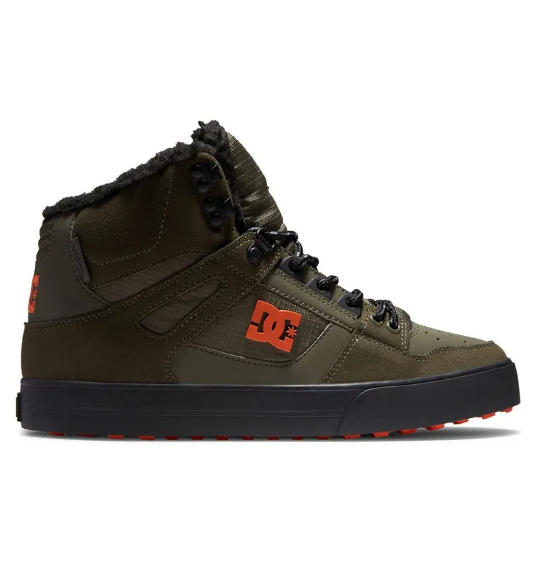 DC Shoes Pure High WNT dusty olive/orange (ADYS400047-DOO)