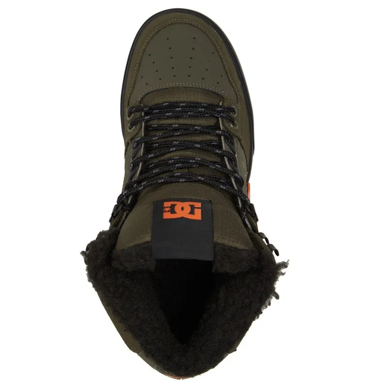 DC Shoes Pure High WNT dusty olive/orange (ADYS400047-DOO)