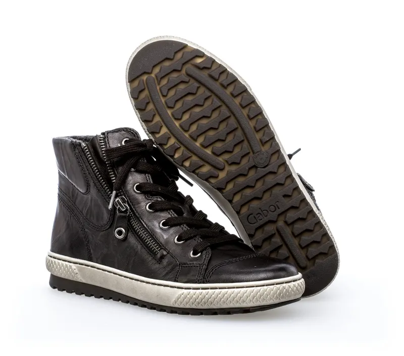 Gabor Hoge sneakers Zwart (53.754.57)