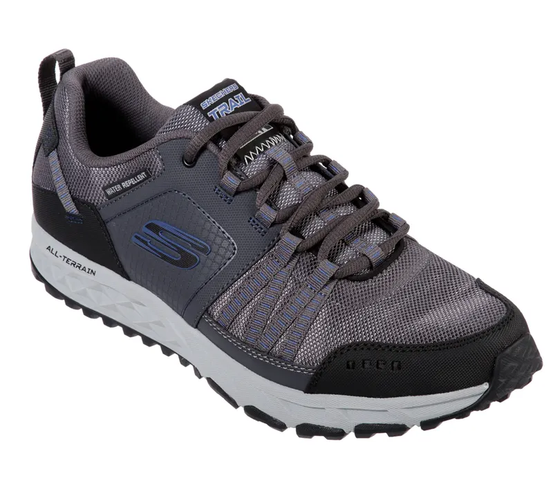 Skechers Escape Plan – Houtskool / Blauw (51591-CCBL)
