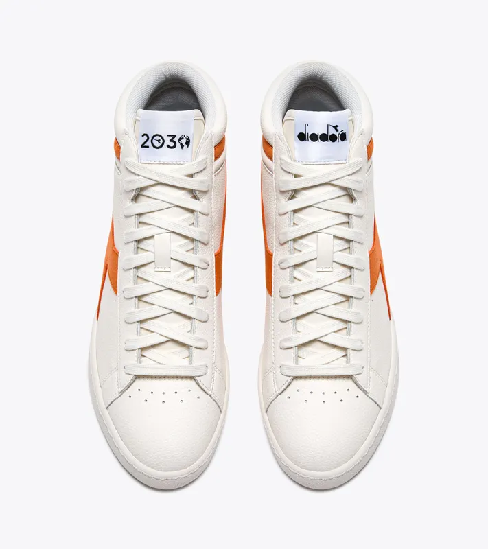 Diadora Game L High 2030 Super White / Golden Poppy (501.181242_C0158)