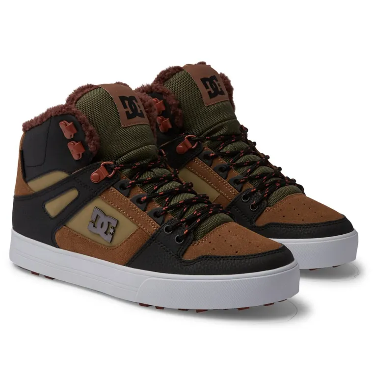 DC Shoes Pure High WNT brown/brown/green (ADYS400047-XCCG)