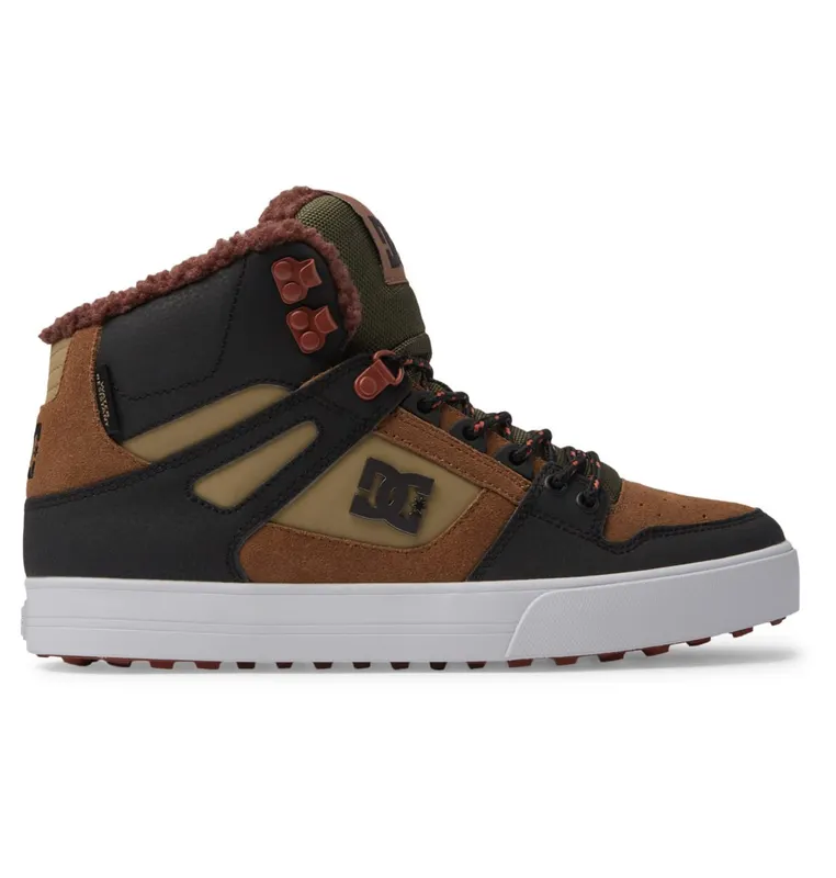 DC Shoes Pure High WNT brown/brown/green (ADYS400047-XCCG)