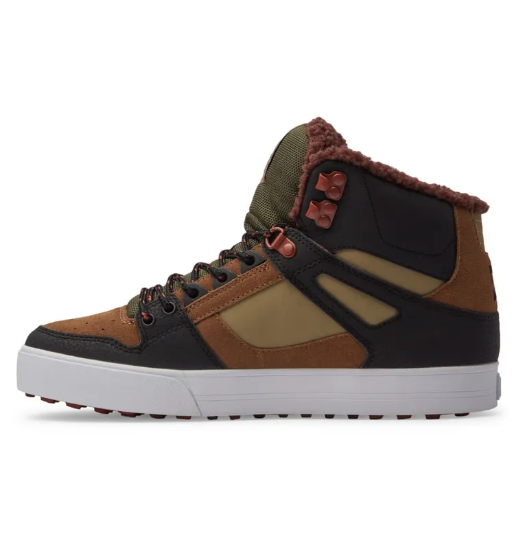 DC Shoes Pure High WNT brown/brown/green (ADYS400047-XCCG)