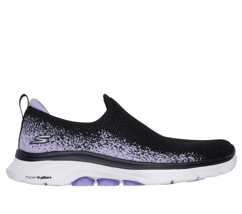 Skechers GO WALK 7 – Zaida – Zwart / Lavendel (125243-BKLV)