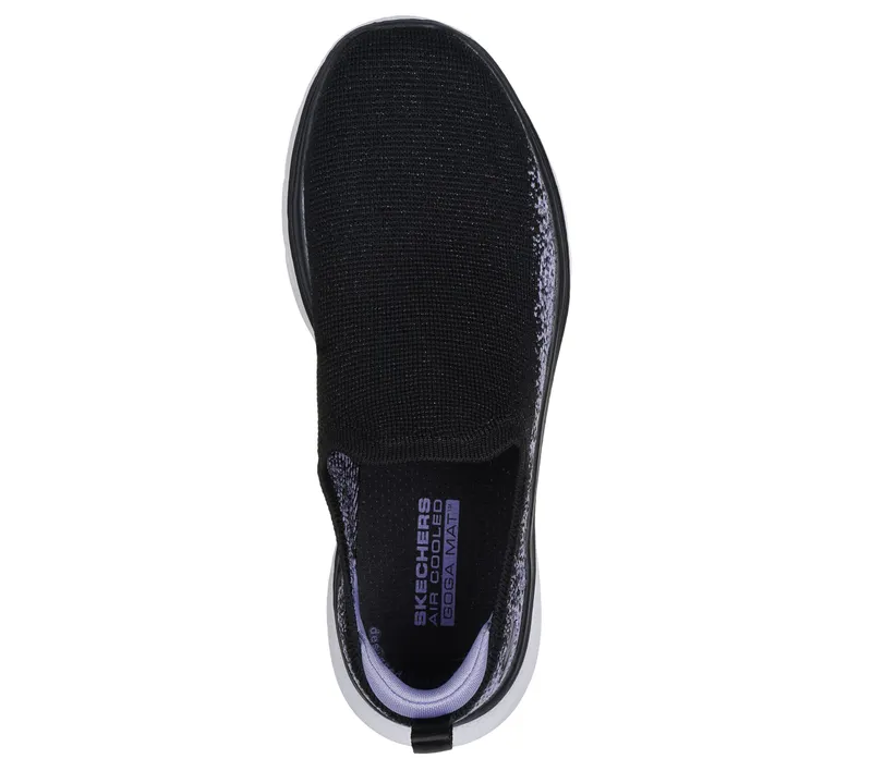 Skechers GO WALK 7 – Zaida – Zwart / Lavendel (125243-BKLV)