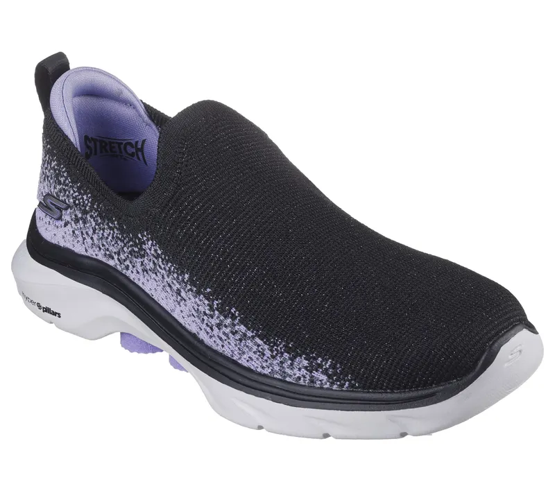 Skechers GO WALK 7 – Zaida – Zwart / Lavendel (125243-BKLV)