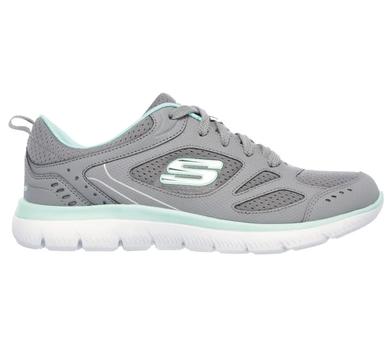 Skechers Summits – Suited – Grijs / Turkoois (12982-GYTQ)
