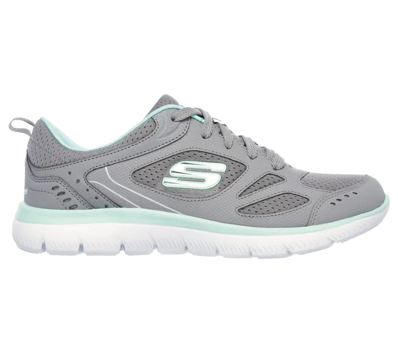 Skechers Summits – Suited – Grijs / Turkoois (12982-GYTQ)