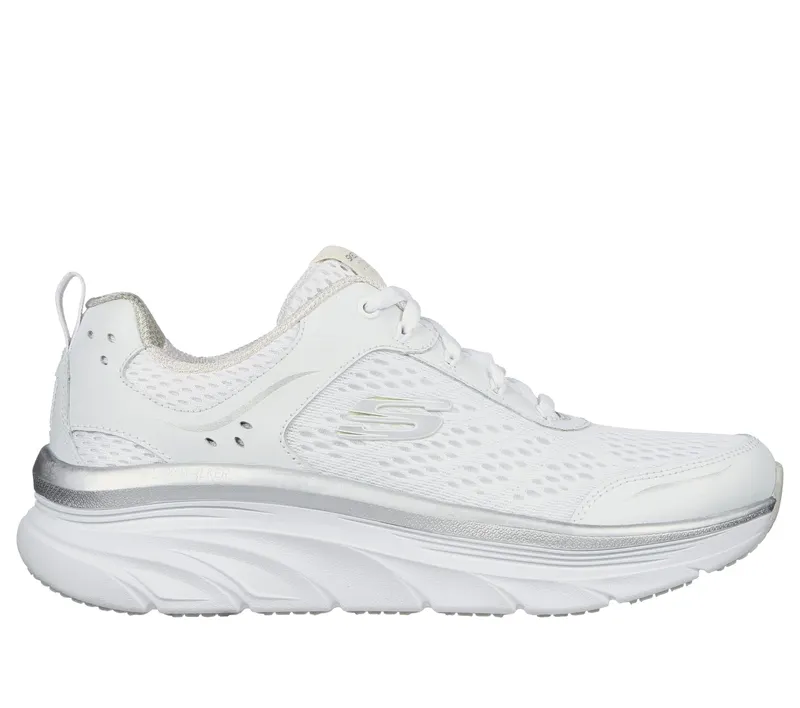 Skechers Relaxed Fit: D’Lux Walker – Infinite Motion – Wit / Zilver (149023-WSL)