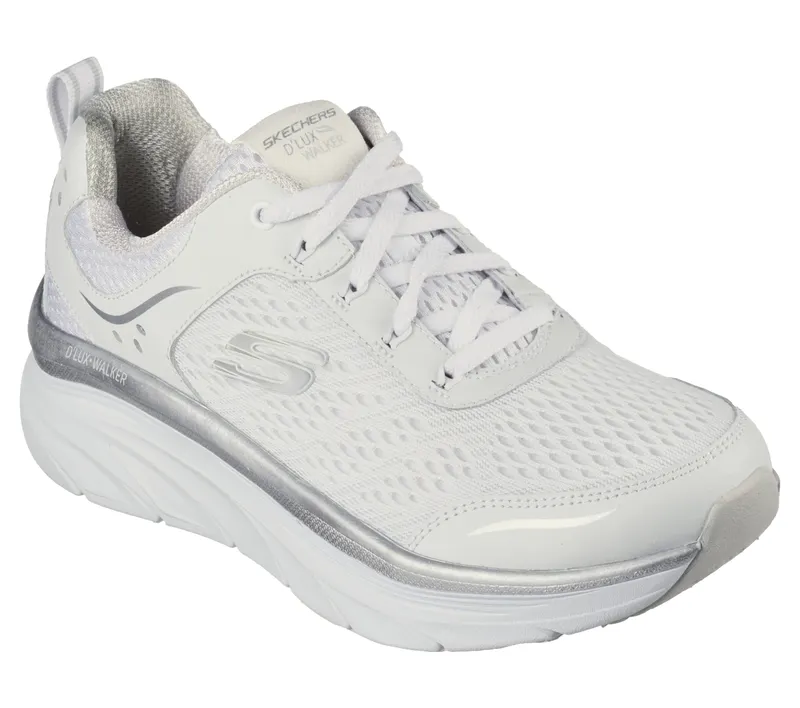 Skechers Relaxed Fit: D’Lux Walker – Infinite Motion – Wit / Zilver (149023-WSL)