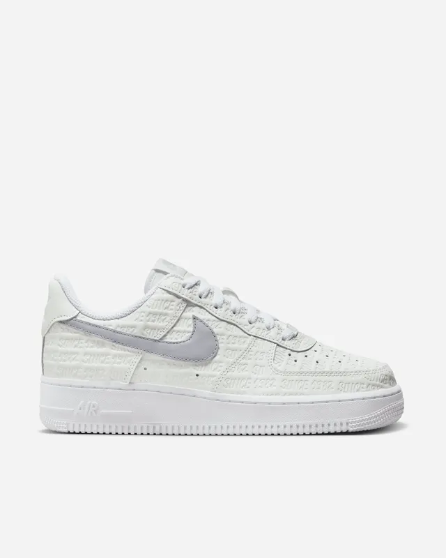 Nike Air Force 1 ’07 Low SUMMIT WHITE/WOLF GREY-WHITE – (111452-4)