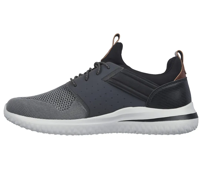 Skechers Delson 3.0 – Cicada – Grijs / Zwart (210238-GYBK)
