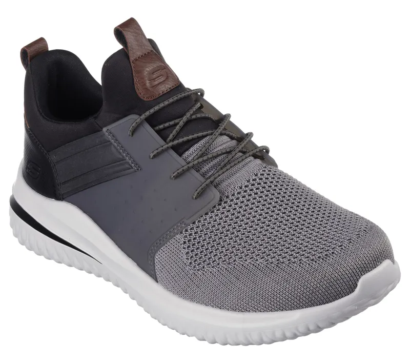 Skechers Delson 3.0 – Cicada – Grijs / Zwart (210238-GYBK)