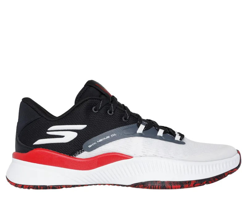 Skechers SKX NEXUS – Wit / Zwart / Rood (253015-WBRD)