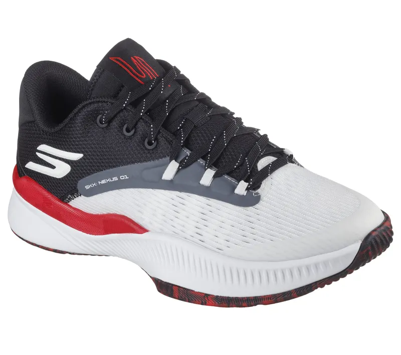 Skechers SKX NEXUS – Wit / Zwart / Rood (253015-WBRD)