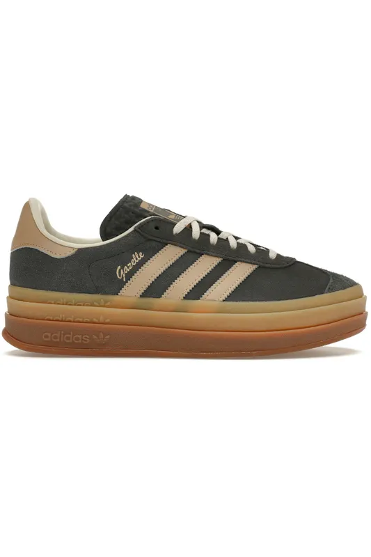 adidas Gazelle Bold Grey Magic Beige Gum (Women’s) (IE0428)
