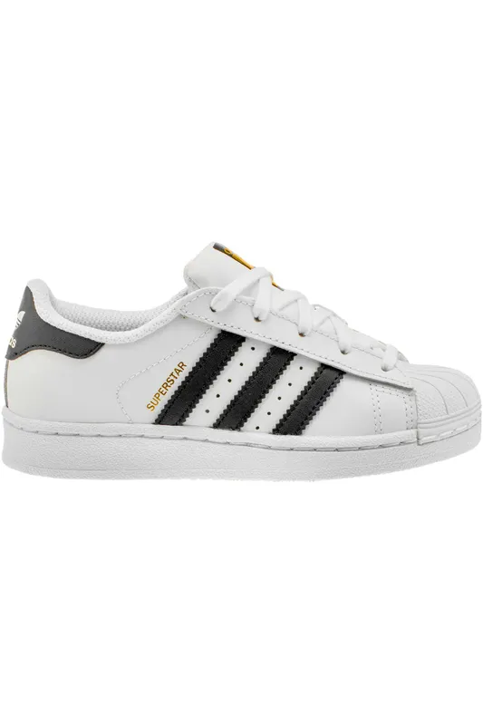 adidas Superstar White Black (PS) (C77394)