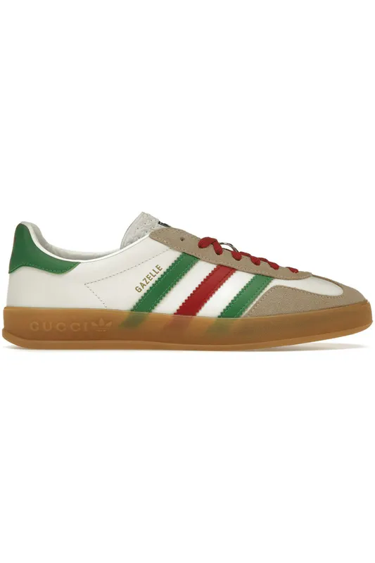 adidas x Gucci Gazelle White Green Red (Women’s) (726488 AAA43 9547)