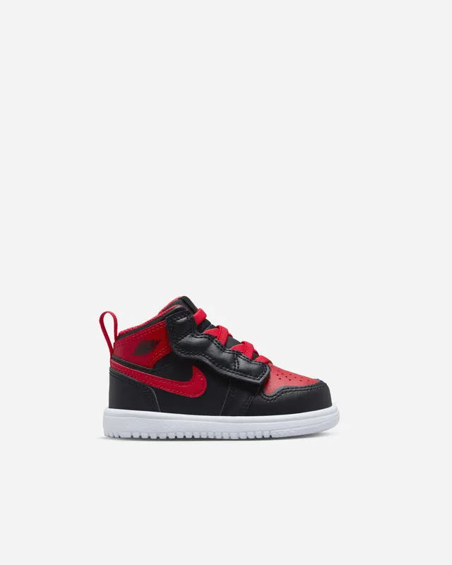 Jordan Brand Jordan 1 Mid ALT (Toddler) BLACK/FIRE RED-WHITE – (110473-9)