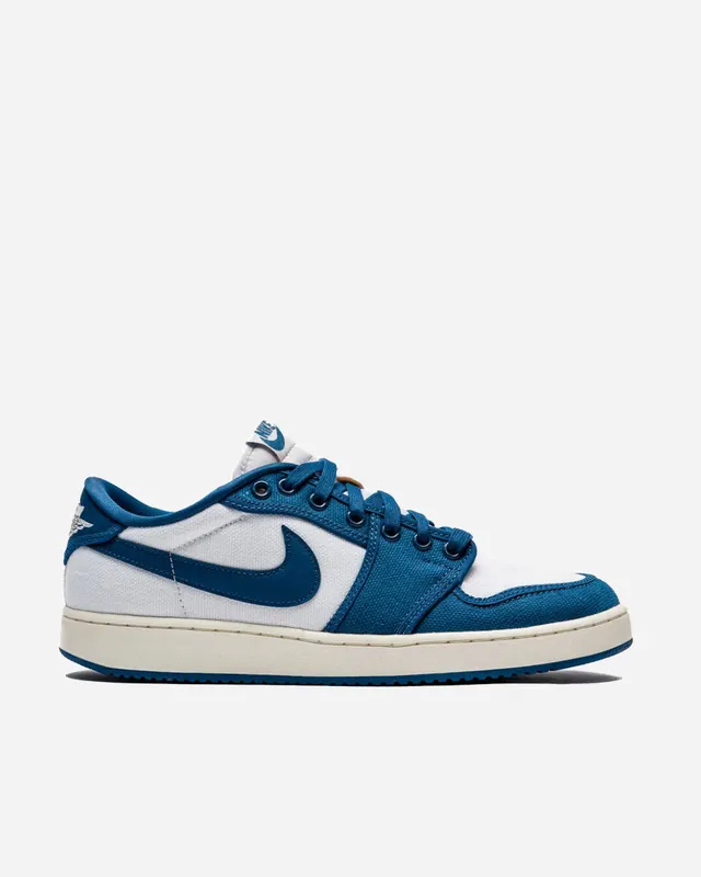 Jordan Brand Air Jordan 1 KO Low WHITE/DARK ROYAL BLUE-SAIL – (111657-21)