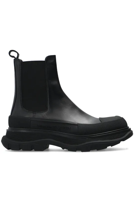 Alexander McQueen Chelsea Tread Ankle Boot Black (Women’s) (635714WHZ611081)