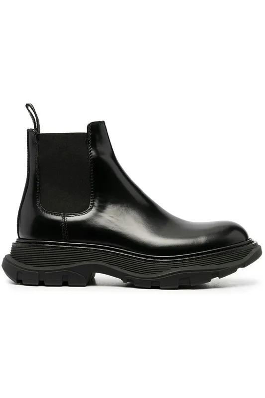 Alexander McQueen Chunky Sole Chelsea Boots Black (Women’s) (641837WHZ841000)