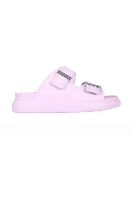 Alexander McQueen Hybrid Buckled Rubber Sandal Pink (Women’s) (658063W4Q515410)