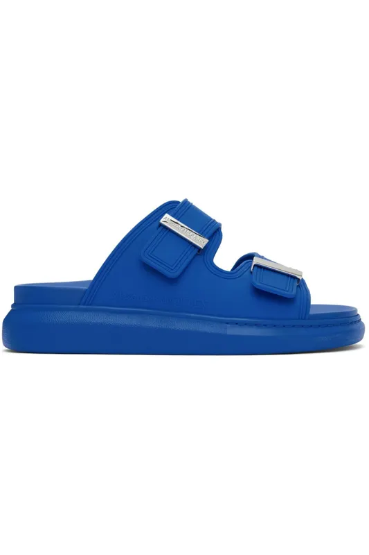 Alexander McQueen Hybrid Double Buckle Sandal Blue (663563W4Q514394)