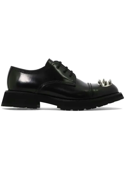 Alexander McQueen Monkstrap Lace-Up Shoe Black (705083WIC631081)
