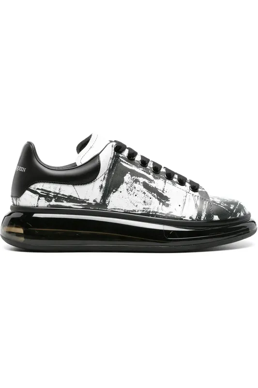 Alexander McQueen Oversized Abstract Print White Black (782471WIF319061)