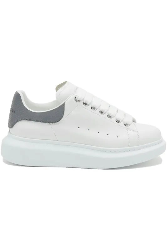 Alexander McQueen Oversized Snake Print White Grey (Women’s) (718232WIEE79154)