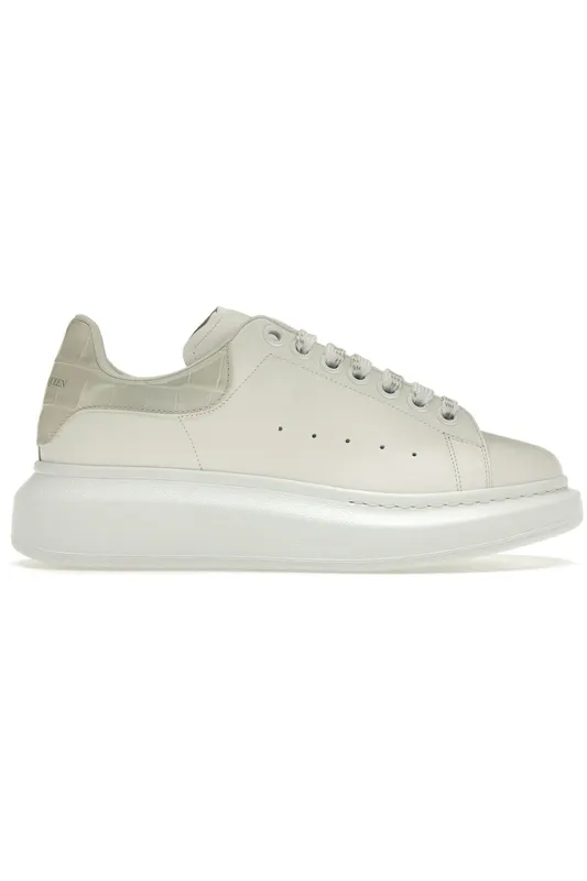 Alexander McQueen Oversized White Croc (Women’s) (718233WICG68959)