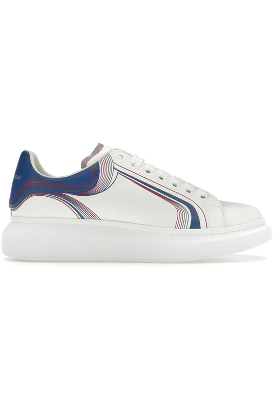 Alexander McQueen Oversized White Galactic Blue (750336WIDJQ8833)