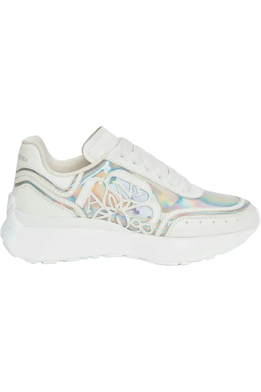 Alexander McQueen Sprint Runner White Iridescent (Women’s) (742738W4K538113)