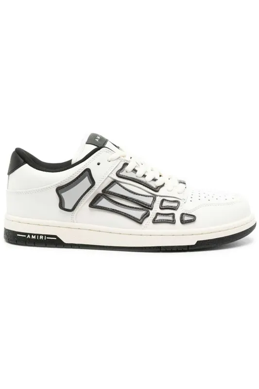 AMIRI Skel Low Top White Black (PS24MFS005-111)