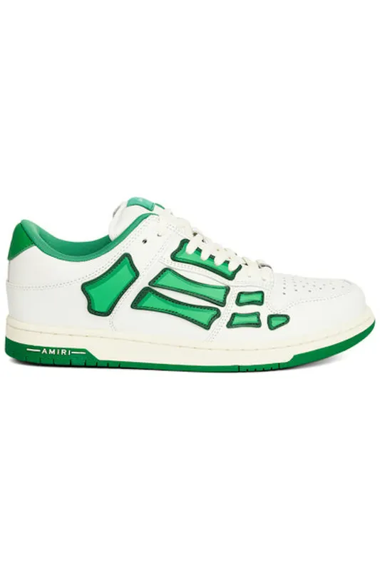 AMIRI Skel Low Top White Green (PS24MFS005-310)