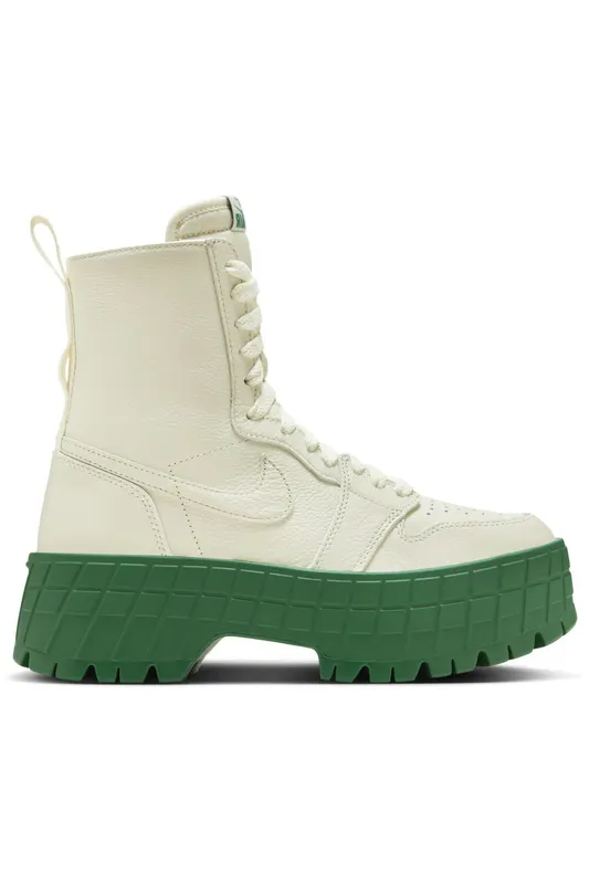 Jordan 1 High Brooklyn Coconut Milk Pine Green (Women’s) (FJ5737-103)