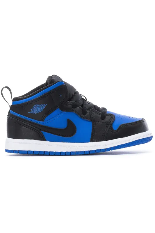 Jordan 1 Mid Black Royal Blue (TD) (DQ8425-042)