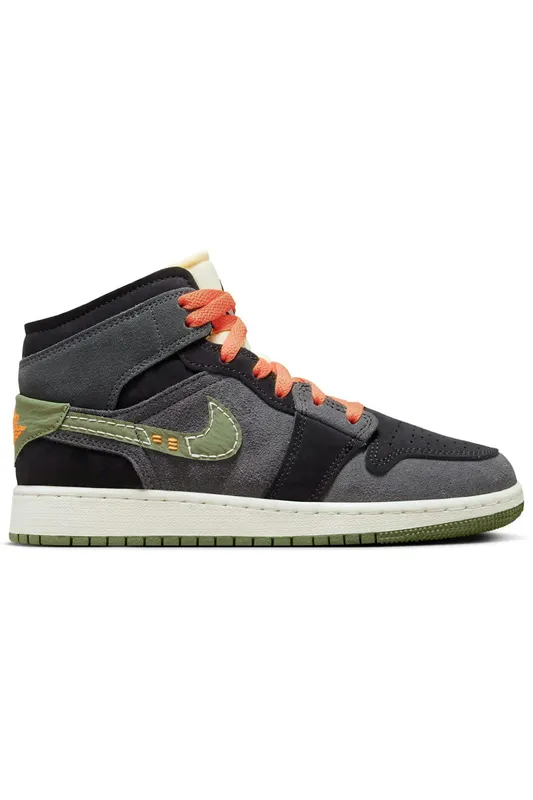 Jordan 1 Mid SE Craft Anthracite Light Olive (GS) (FD5847-003)