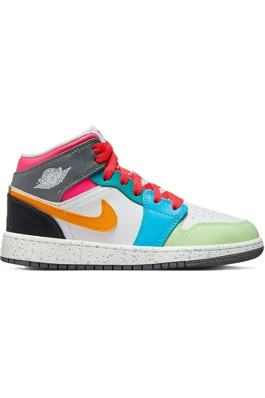 Jordan 1 Mid SE Multi-Color (GS) (FN1190-100)