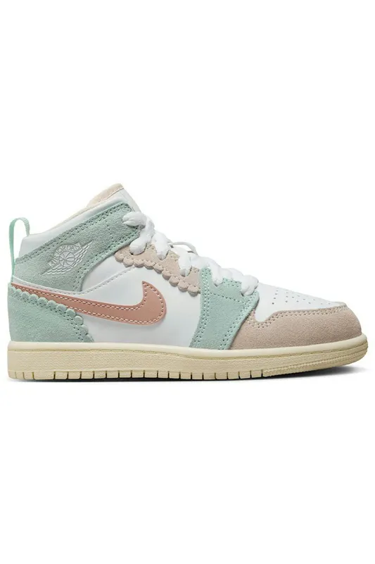 Jordan 1 Mid SE Pink Oxford (PS) (DZ5359-100)