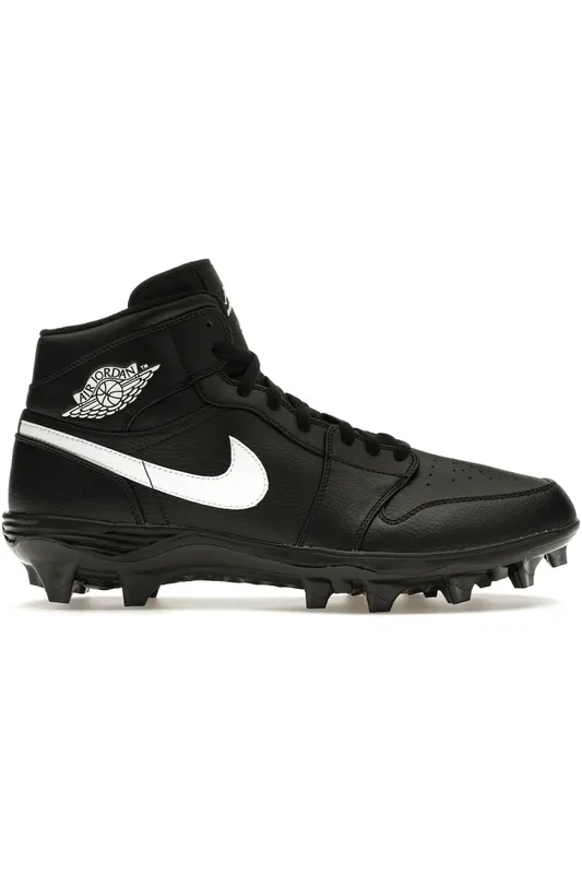Jordan 1 Mid TD Cleat Black White (FJ6805-001)