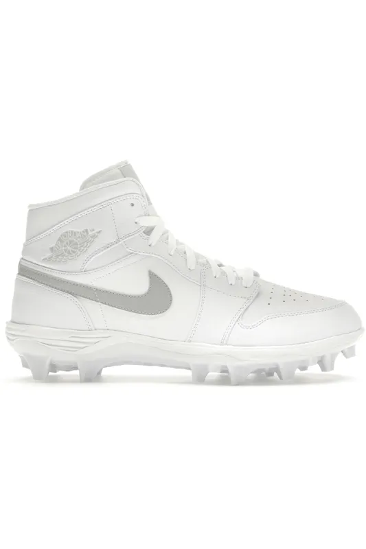 Jordan 1 Mid TD Cleat White Grey Fog (FJ6805-101)