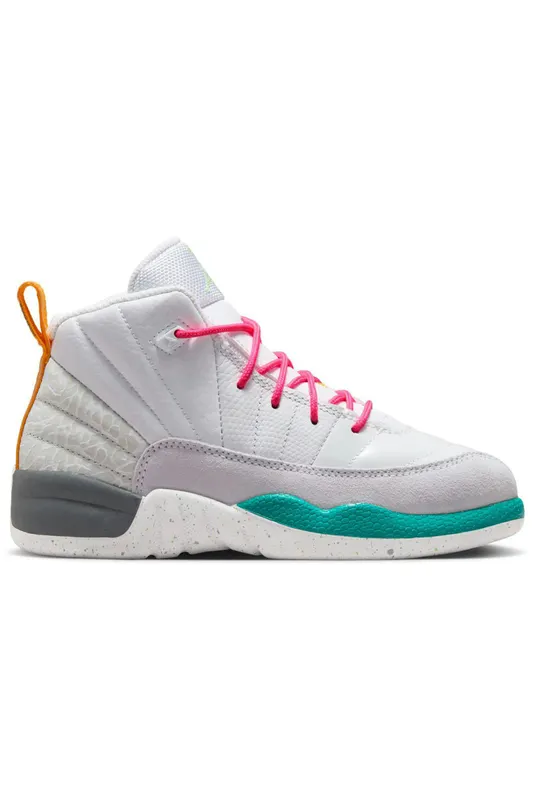 Jordan 12 Retro White Vapor Green (PS) (151186-130)