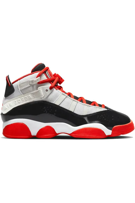 Jordan 6 Rings White Black Team Orange (GS) (DV1345-108)