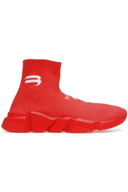 Balenciaga Speed Soccer Runner Intense Red White (645734 W2DBU 6990)