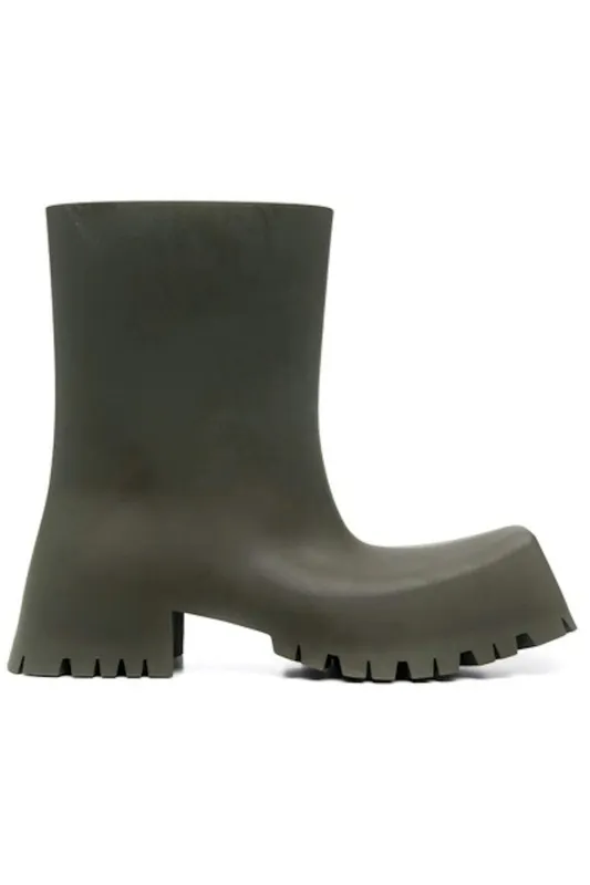 Balenciaga Trooper Rubber Boot Dark Green (Women’s) (679326W0FO83300)