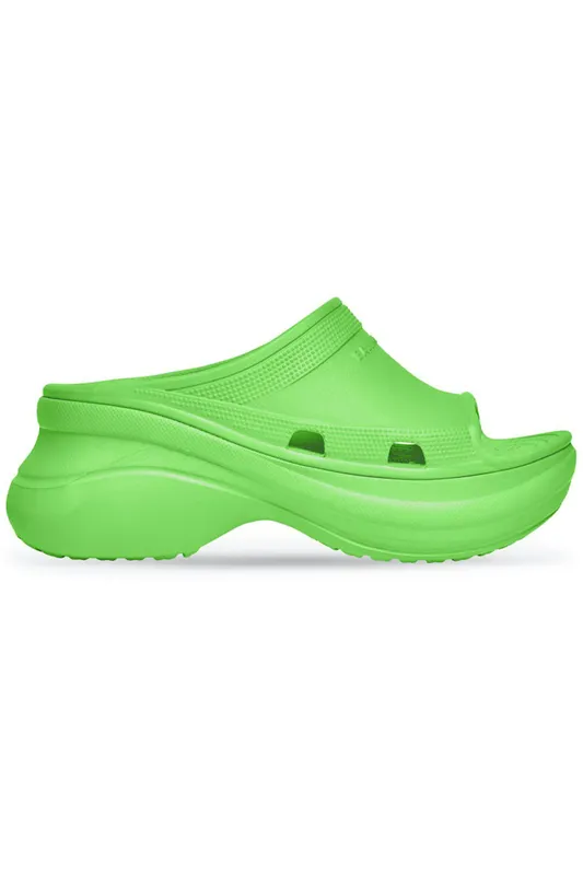 Balenciaga x Crocs Pool Slide Sandal Neon Green (677386W1S8E3500)